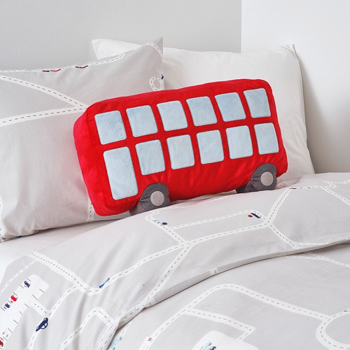 UPPTAG Bantal kursi bantal sofa bentuk bus merah 45x27 cm