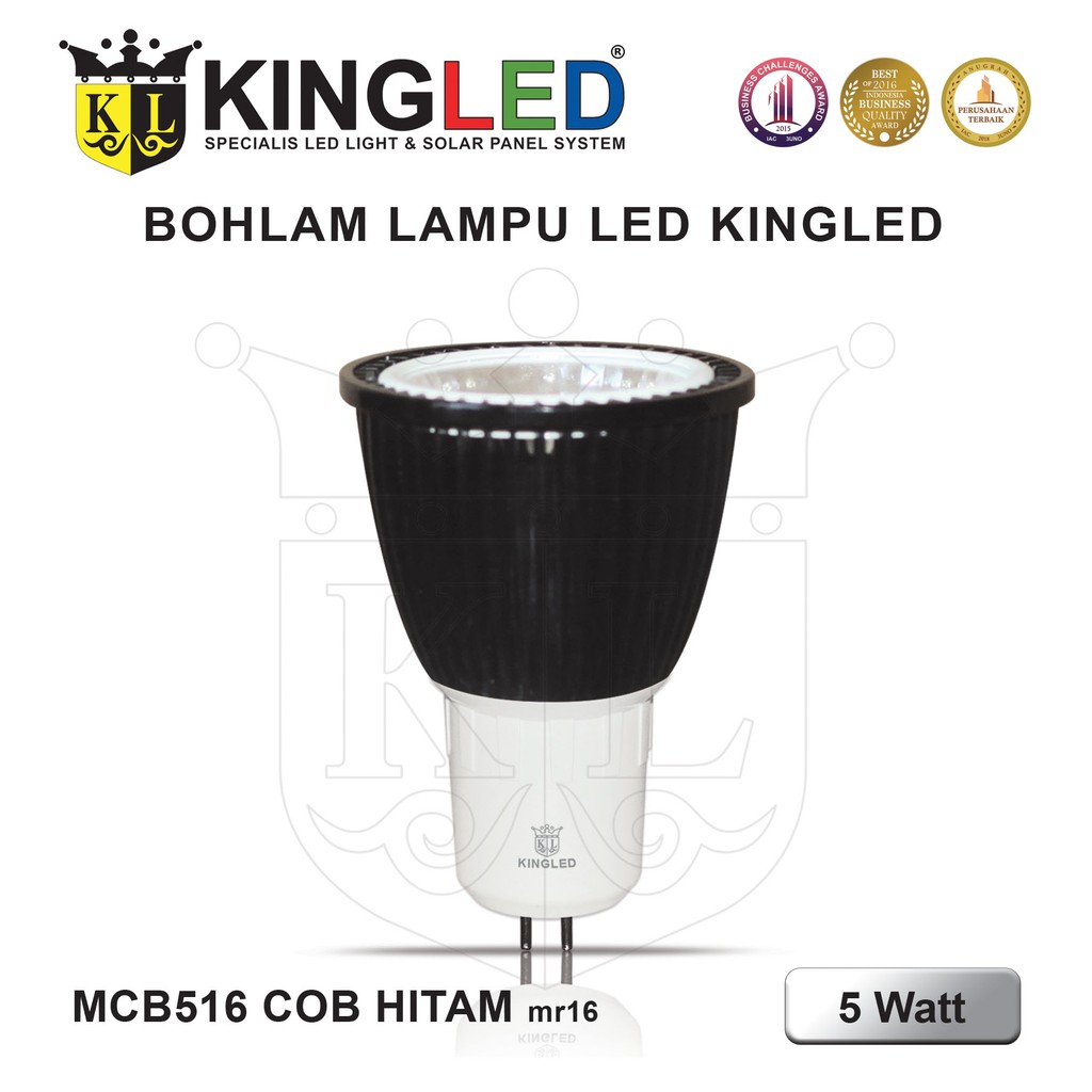 KINGLED Lampu Sorot Halogen COB LED 5 Watt / Bulb Halogen COB LED 5 Watt MR16 E27