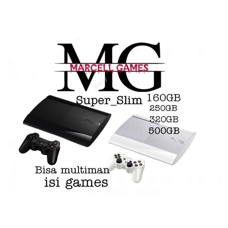 Ps3 SuperSlim Hdd 160/250/320/500GB Full games