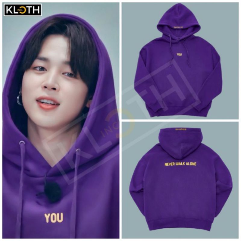 Hoodie Jimin You Never Walk Alone BTS Cotton Fleece