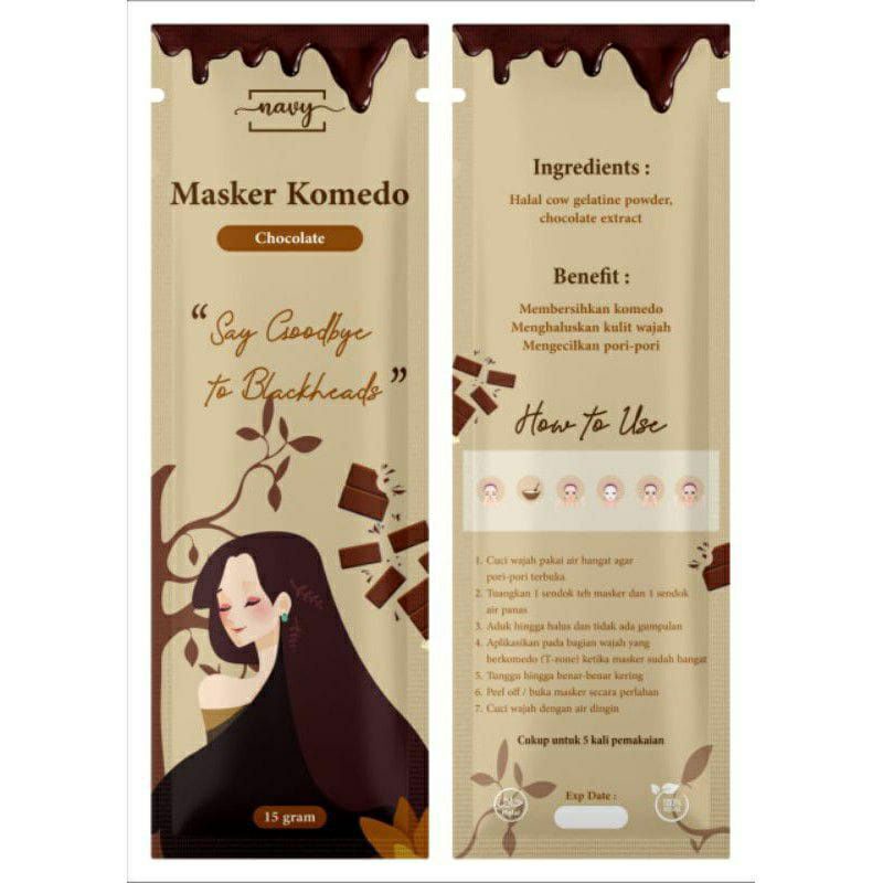 ( CHOCOLATE ) MASKER KOMEDO BY NAVY AMPUH ANGKAT KOMEDO 15 GRAM