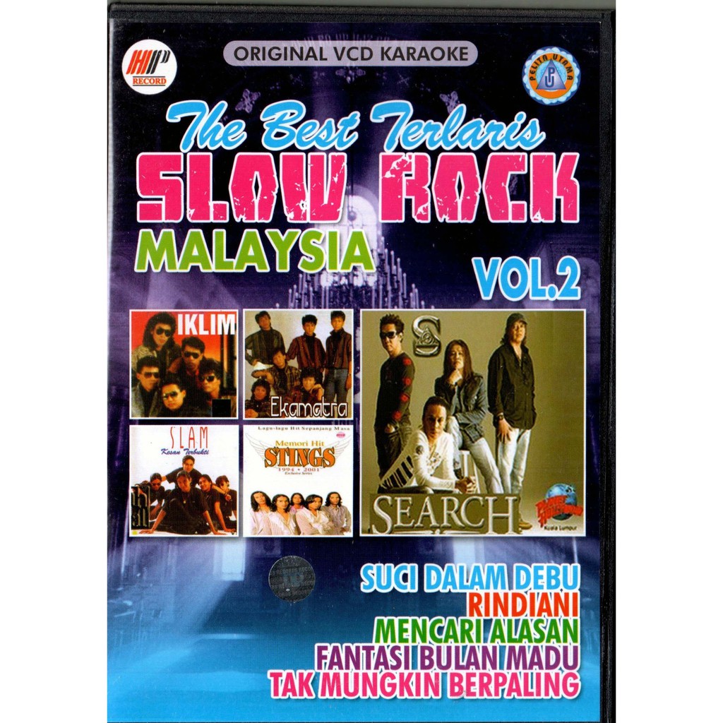 VCD KARAOKE THE BEST SLOW ROCK MALAYSIA VOL 2