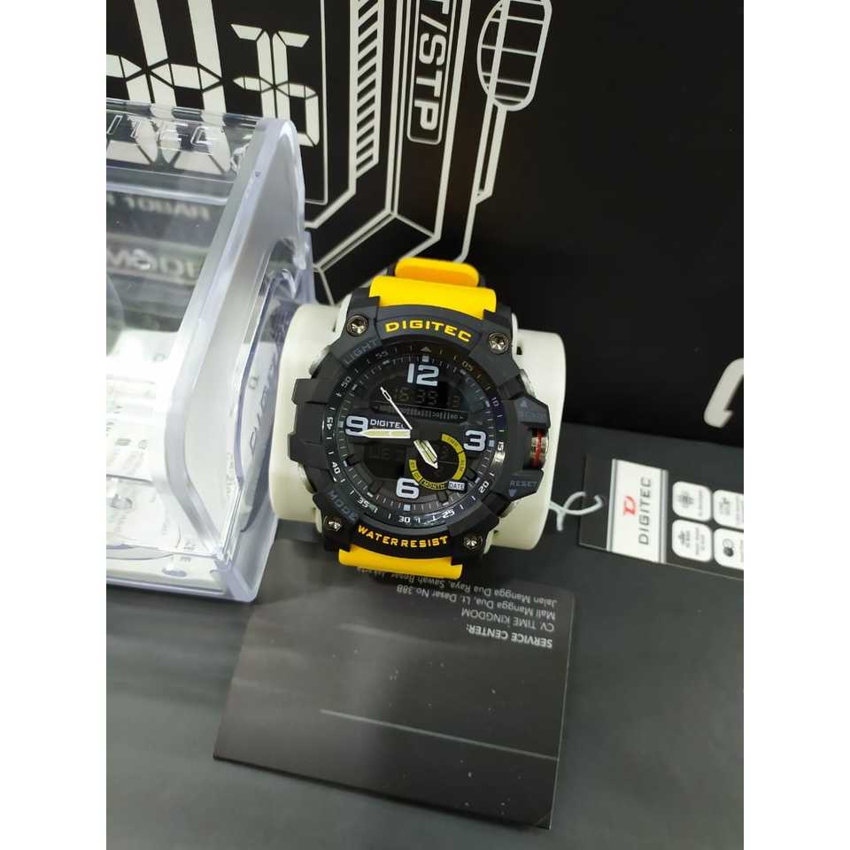 JAM TANGAN PRIA DIGITEC DG 2102 DUAL TIME ORIGINAL