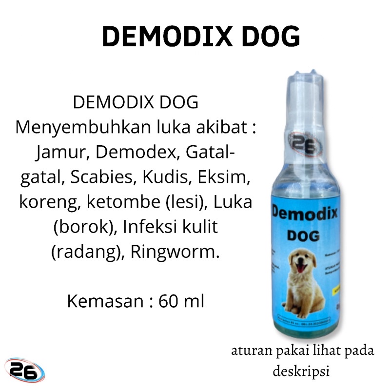 DEMODIX DOG obat spray jamur obat jamur anjing