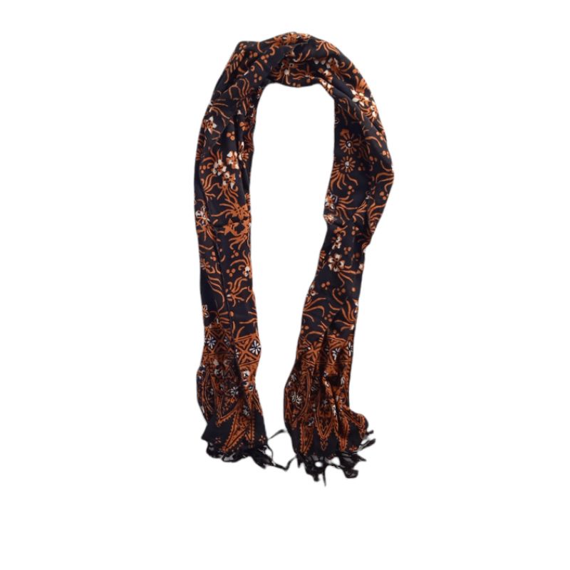 Scarf Shawl Selendang Syal Batik Cap Wanita Premium SYLA-SYL004