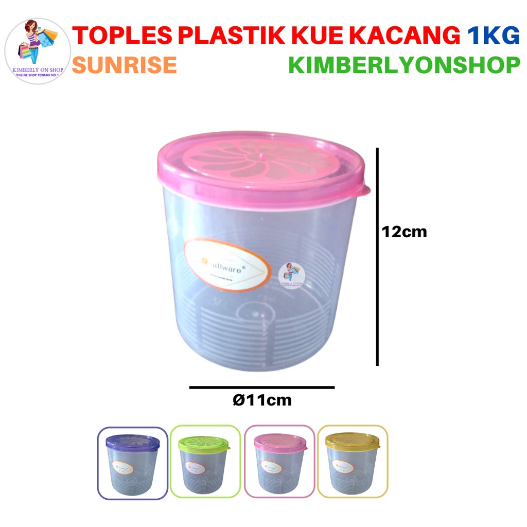 Kimberlyonshop Toples Sealware Plastik Anggrek Tempat Makan 1kg sunrise