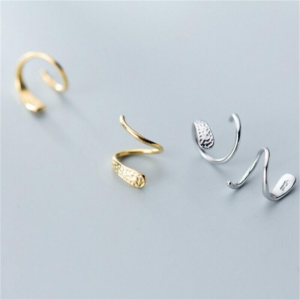 Anting SOLIGHTER Fashion Emas Perak925 Perak Simple