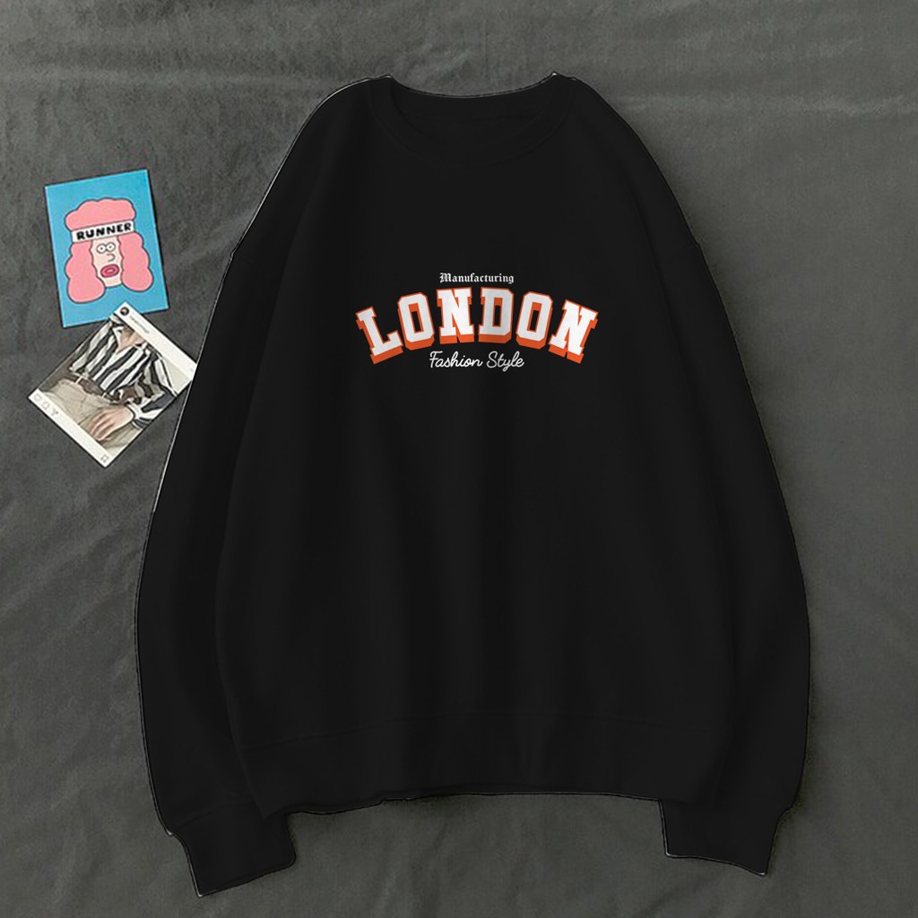 SWEATER UNISEX LONDON FASHION STYLE TEBAL HALUS TERBARU,