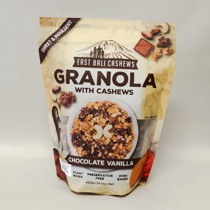 

Jual East Bali Cashews - Granola / Chocolate Vanilla 400 Gr