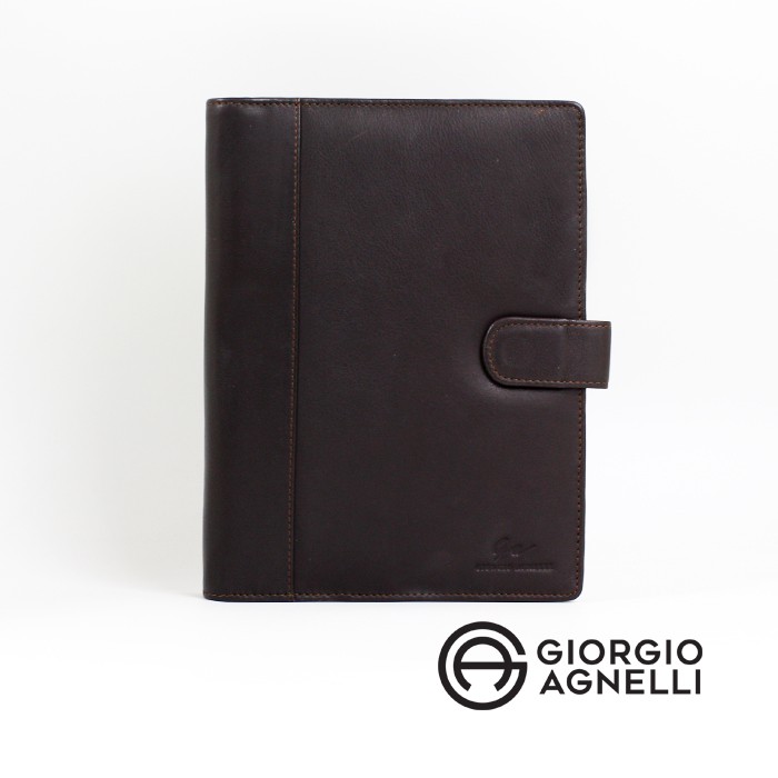 

Giorgio Agnelli Organizer Kulit Asli- Brown