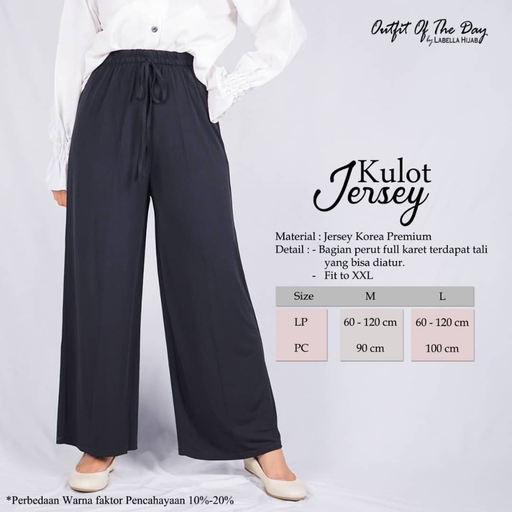 Celana Kulot Jersey premium //Daily Kulot Umbrella//Celana Wanita