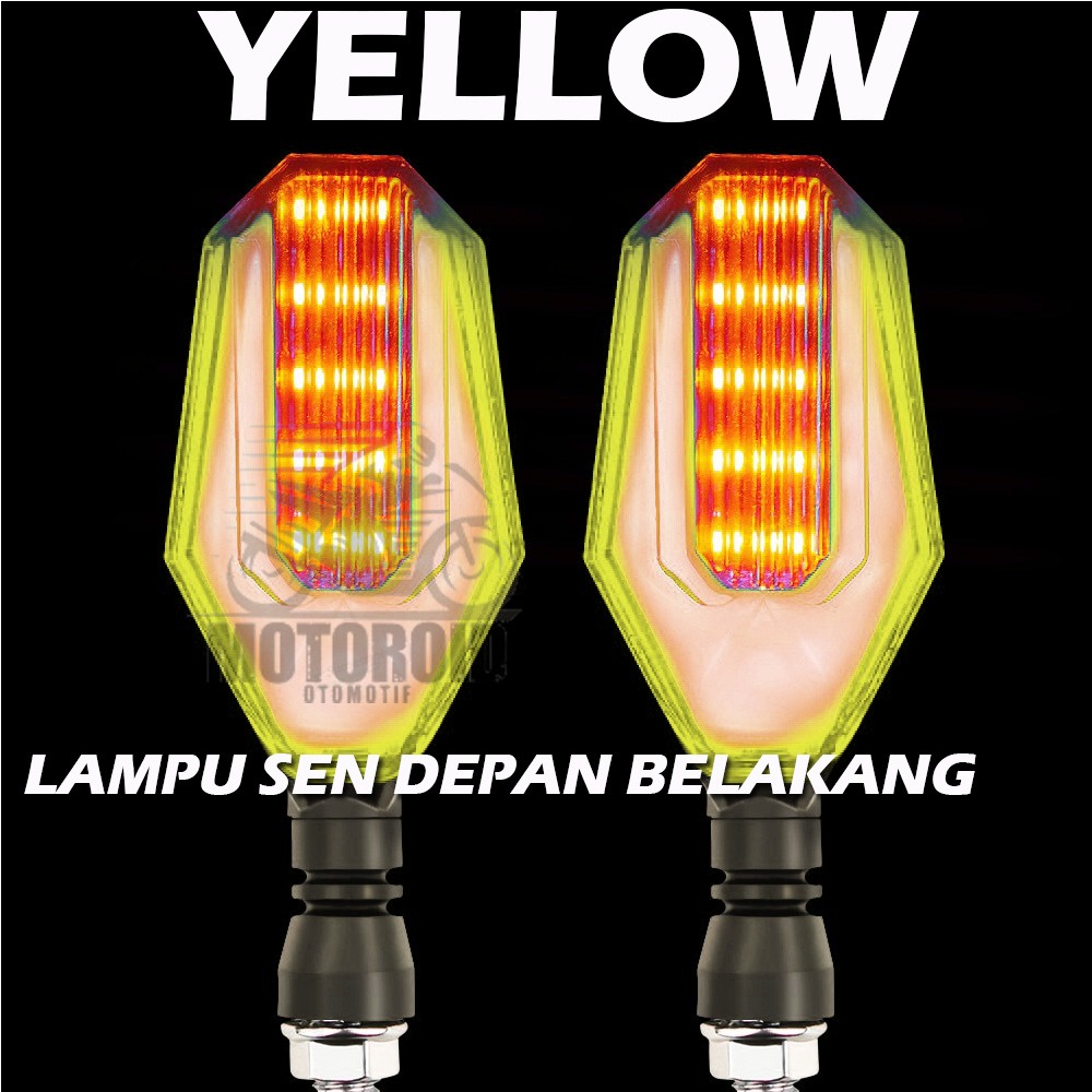 Lampu Sein LED Sepeda Motor Universal Lampu Indikator Cahaya Berkedip Siang Hari Aksesori Motor