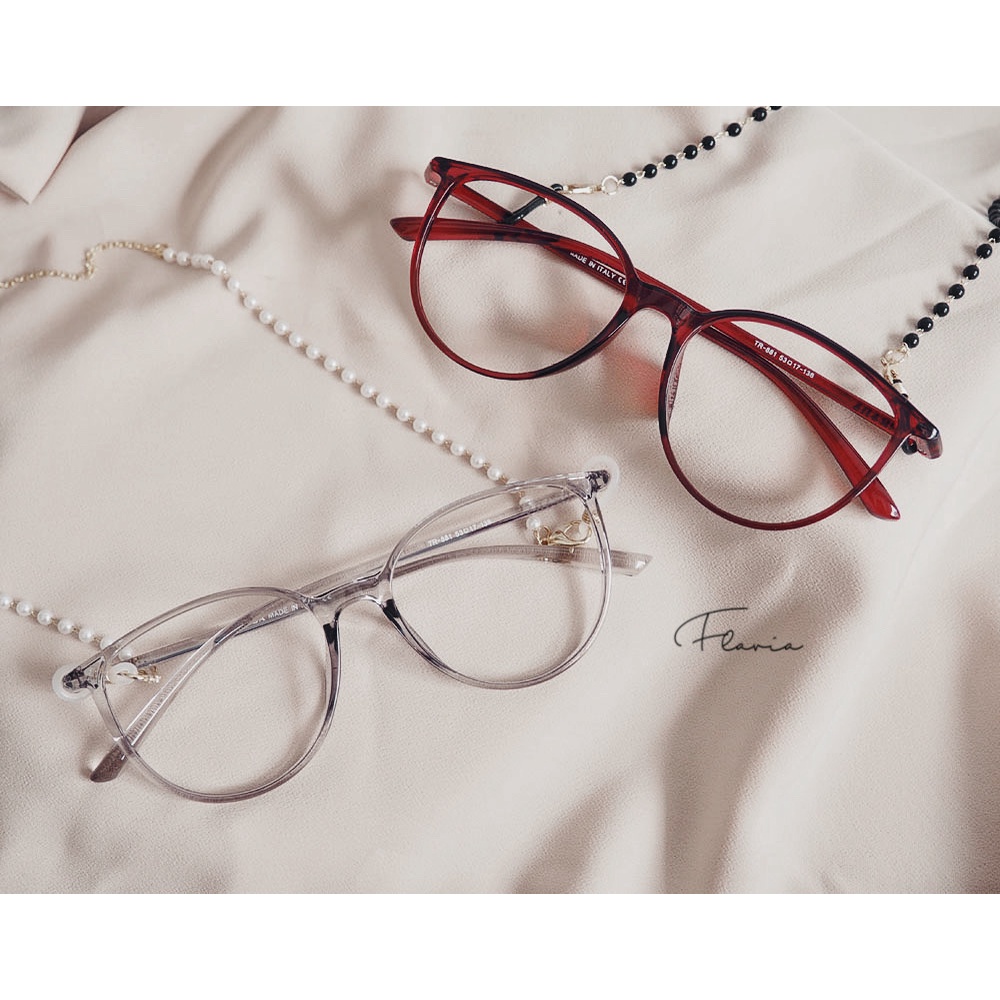 Flavia Eyewear - Kacamata Picadilly Cat Eye Plastic (custom minus, photochromic, blueray, bluechromic dan photobrown)