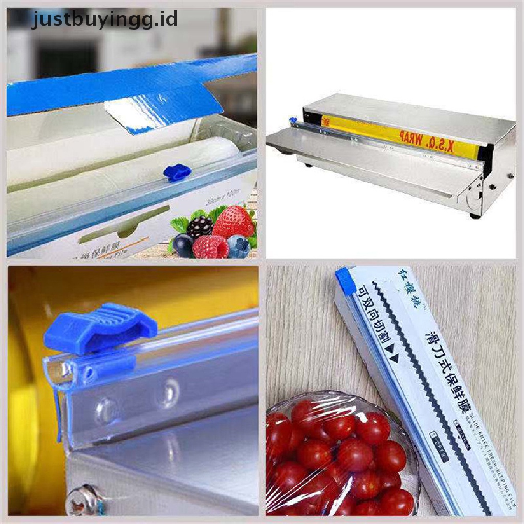 (Justbuyingg.Id) 1pc Dispenser Plastik Pembungkus Makanan + Cutter