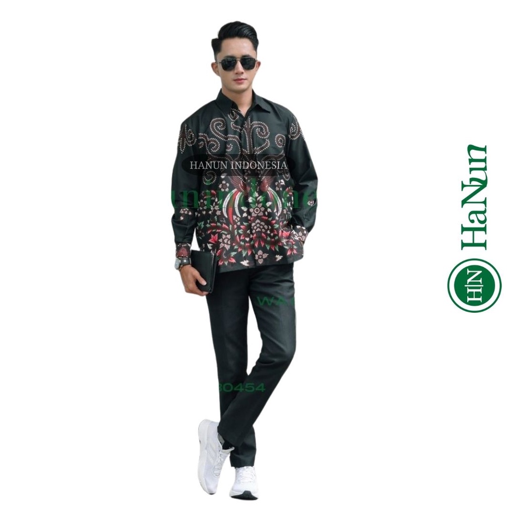 HANUN.ID Batik pria lengan panjang - baju batik pria - kemeja batik pria - batik pria- kemeja batik 