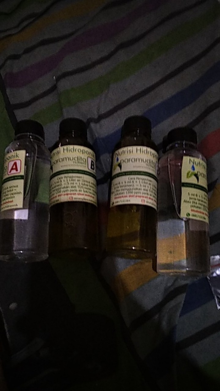 Nutrisi Sayuran Daun Hidroponik Ab Mix Paramudita 250ml Cair