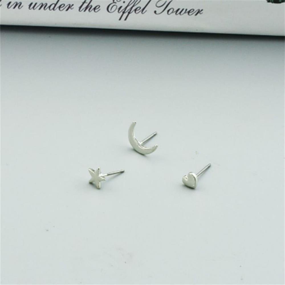R-flower 2Set/6PCs Anting Set Perhiasan Simple Punk Minimalis