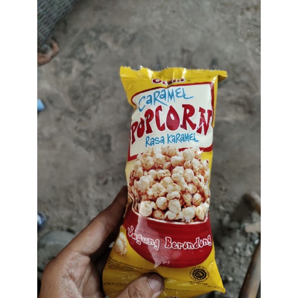 

pop corn oshi caramel 1 renteng 10 pcs