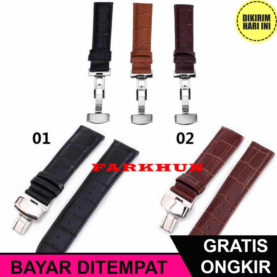 (BAYAR DITEMPAT) OE5871 GENUINE LEATHER STRAP MIDO RADO FREE PEN CAKEP BAND TALI JAM TANGAN KULIT
