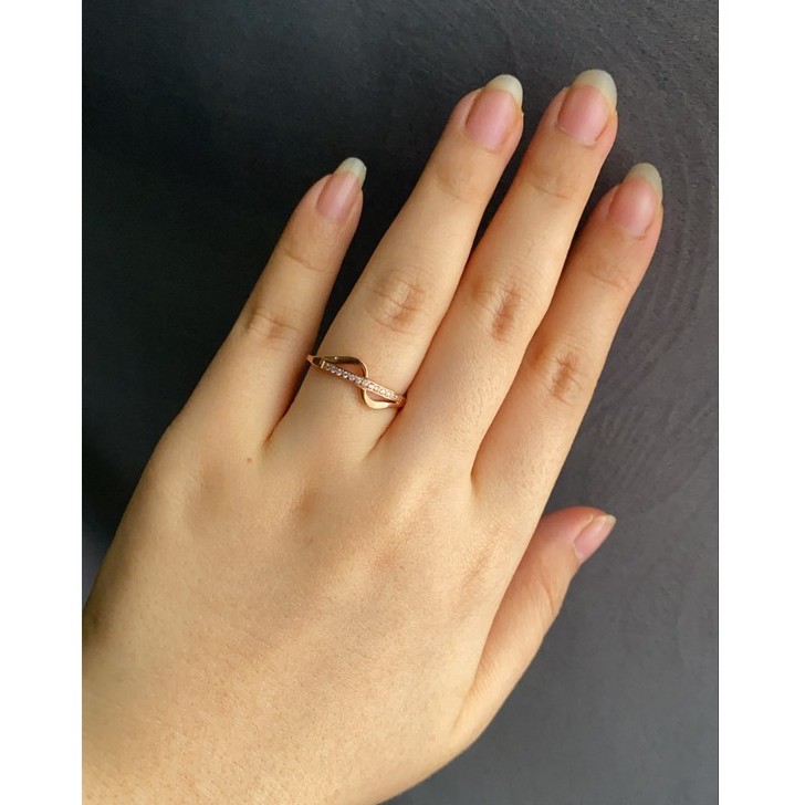 Cincin Titanium Mini Korea Wanita CK167 warna bisa untuk cincin kawin nikah fashion simple