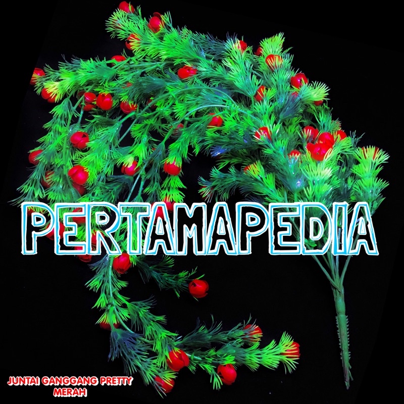 JUNTAI GANGGANG PRETTY PRITI/Bunga Plastik/Bunga Gantung/Bunga Hiasan/Bunga Dekorasi/Bunga Tempel-JUNTAIGGPRETTYMERAH