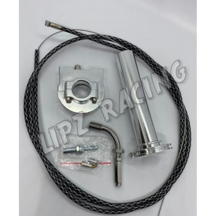 Slongsong Gas spontan Full Cnc Dan 1 Kabel Gas Serat Karbon Universal