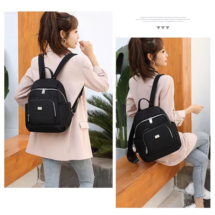 TAS RANSEL STYLE KOREA / TAS WANITA PREMIUM NYYLON 092