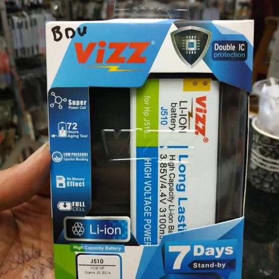 Vizz Double Power Battery Batre Baterai Vizz Samsung J5 2016 J510 EB-BJ510CBC