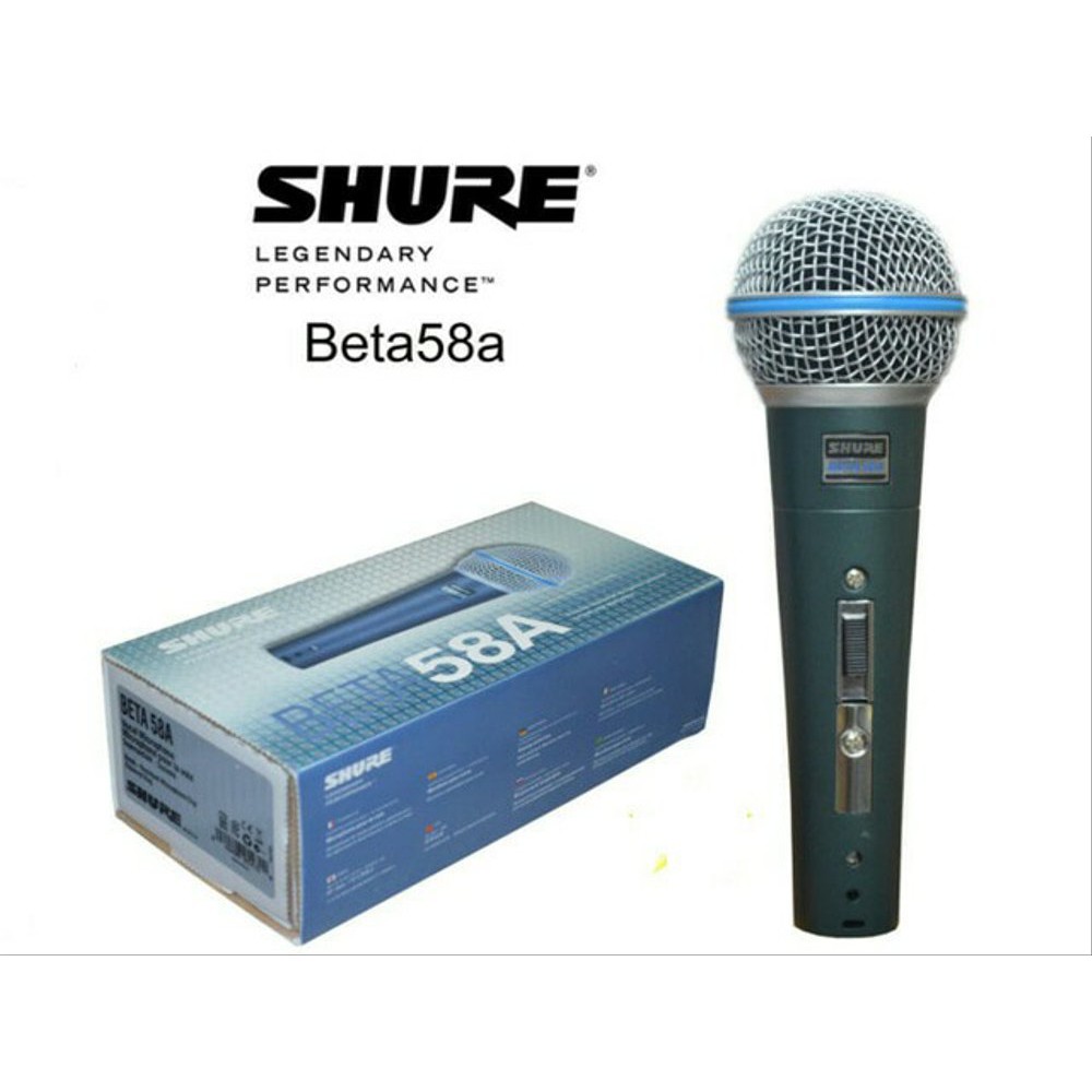 Microphone BETA 58A Mic Mikrofon Kabel