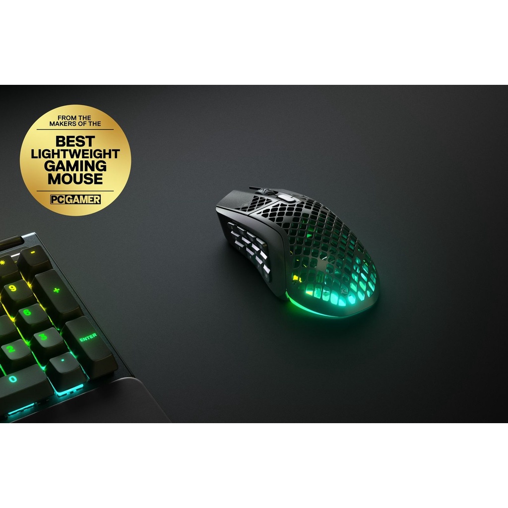 Steelseries Aerox 9 Wireless - Gaming Mouse Ultra Ultra Lightweight MMO/MOBA - Original - Garansi Resmi 1 Tahun