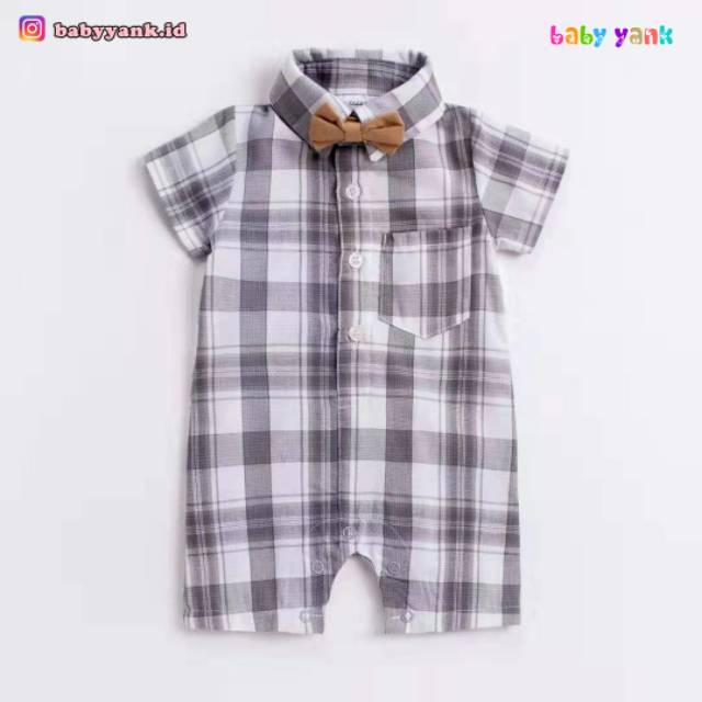 ♥BabyYank♥ CARTER LOVE ROMPER KERAH DASI BOY