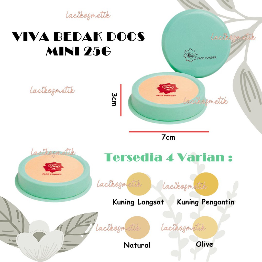 ✨LACIKOSME✨ VIVA BEDAK DOOS MINI 25G - ORIGINAL BY VIVA