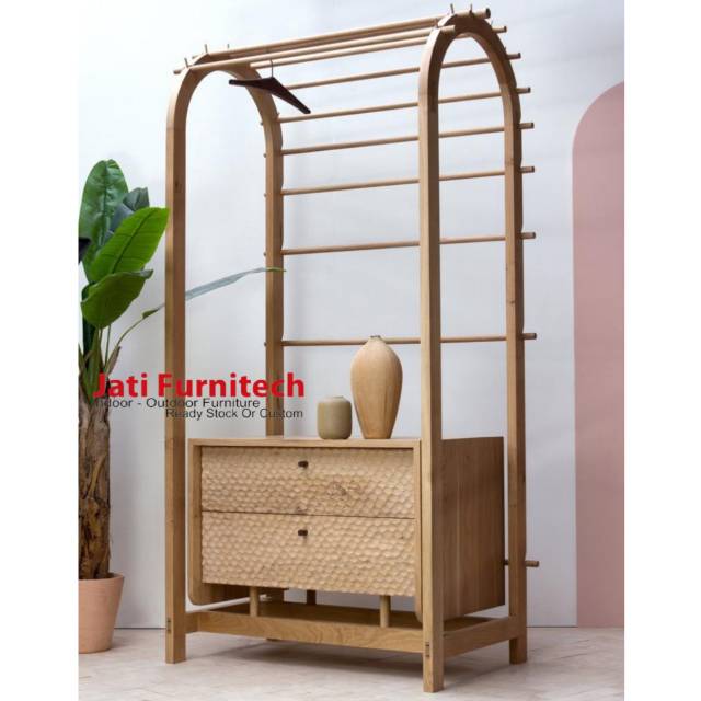 Gantungan Baju & Drawer Laci Kayu Jati // JATIFURNITECH