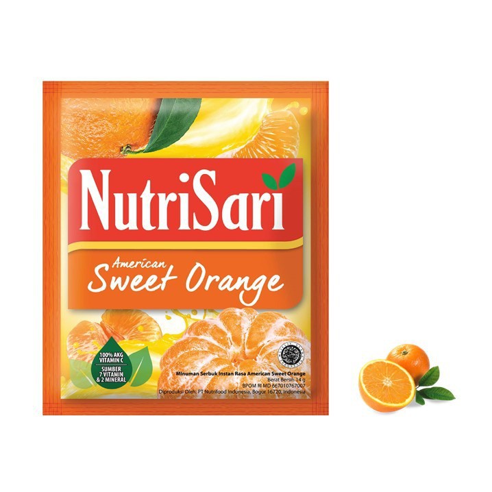 

Nutrisari Sweet Orange/Jeruk Sachet 14gr