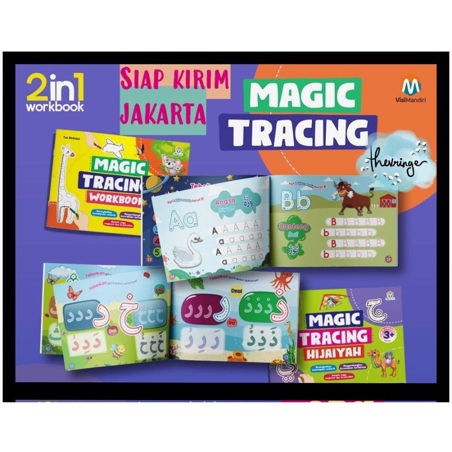 

HIJAIYAH 2in1 MAGIC TRACING WORKBOOK Ziyadbooks Buku Latihan Paud