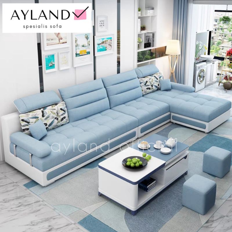 Sofa Tv Keluarga Minimalis Leter L Modern Mewah