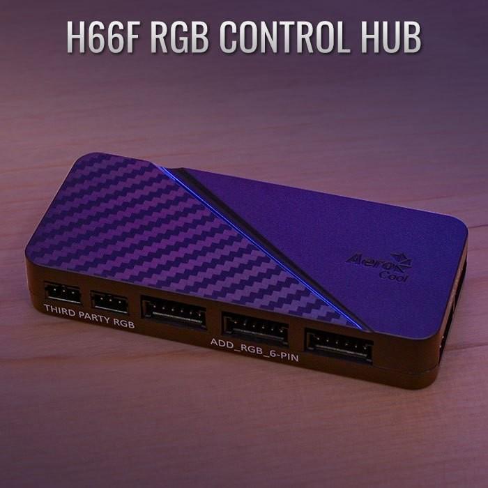 Aerocool H66F + Mirage 12 ARGB Pro - 3x Fan 120mm ARGB Hub Controller