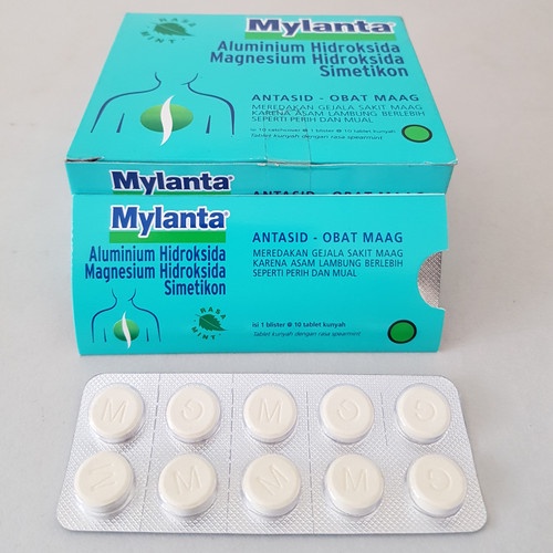 Mylanta Tablet Strip isi 10 Obat maag Antasid Milanta