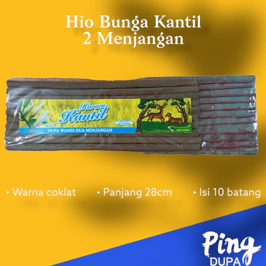 Dupa Cinta Hio Bunga Kantil Isi 10 Batang Cap 2 Menjangan Kualitas Celup Special For Love