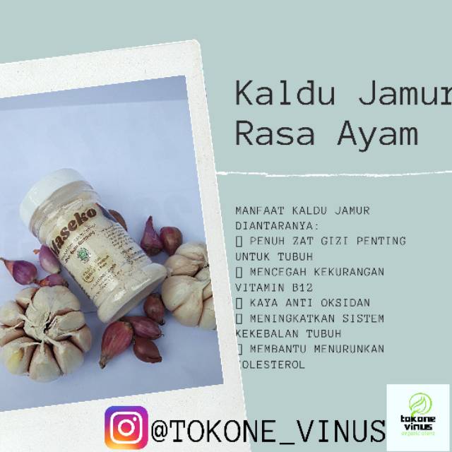 

Maseko Rasa Ayam 100gr 《Kaldu Jamur Organik》