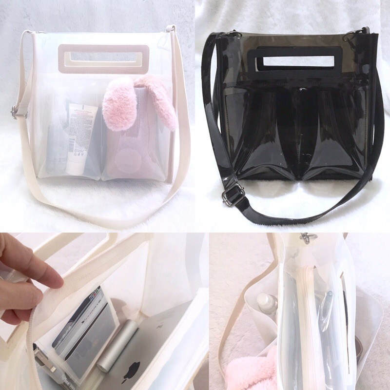 Tas Konser Pvc / Tas new normal /Tas Mika Selempang Wanita / Tas pvc konser / Tas pvc / tas jelly  /Tas Kerja bahu