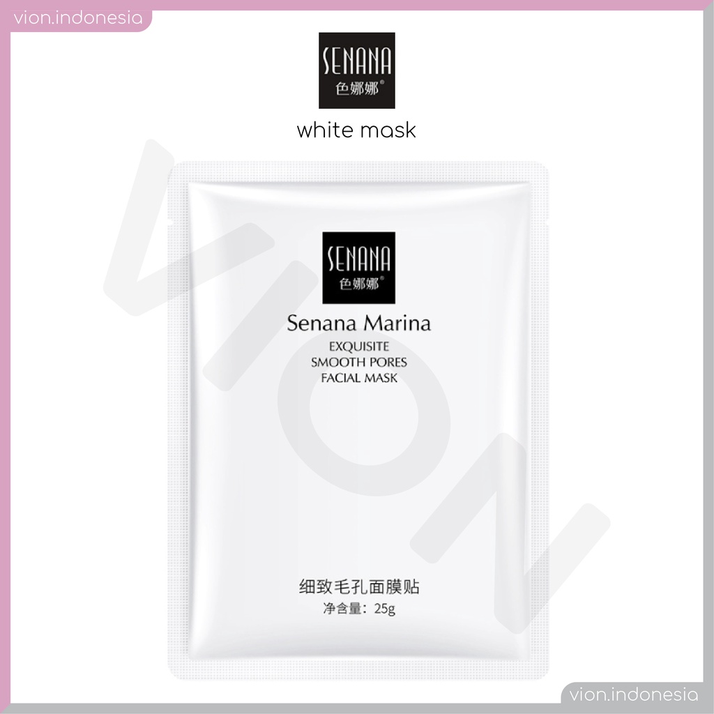 SENANA White Facial Mask Masker Wajah Original SN006