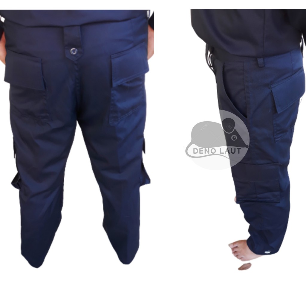 Celana Lapangan Security Celana PDL Biru Dongker Satpam DAMKAR