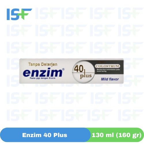 ⭐ISF⭐Enzim 40 Plus - 130 ml (160 gr) TOOTHPASTE / ODOL / PASTA GIGI ENZIM