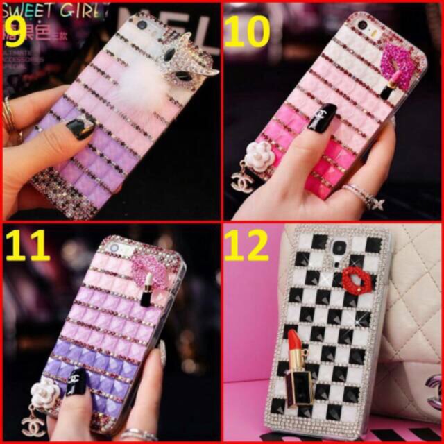 ( BISA COD ) BLING CASE FULL STUDED + ACC Casing oppo F11  [ Geser Utk Motif Lainnya ]