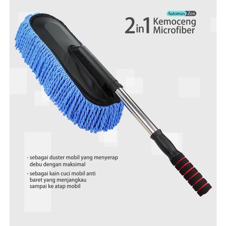 Kemoceng Mobil Serbaguna Alat Cuci Mobil Duster Telescopic