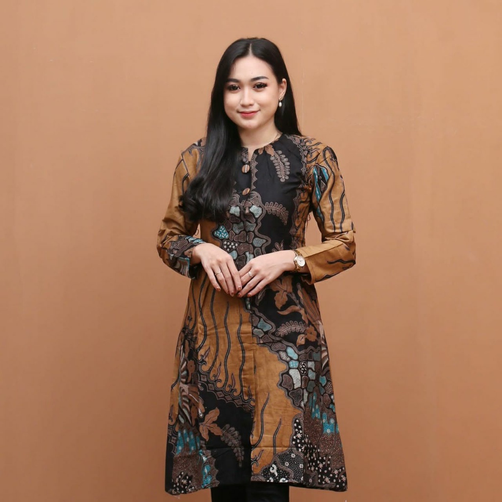 Maura Couple - Sania Ruffle Batik Couple Ori Ndoro Jowi DNT Garansi Termurah Shopee -