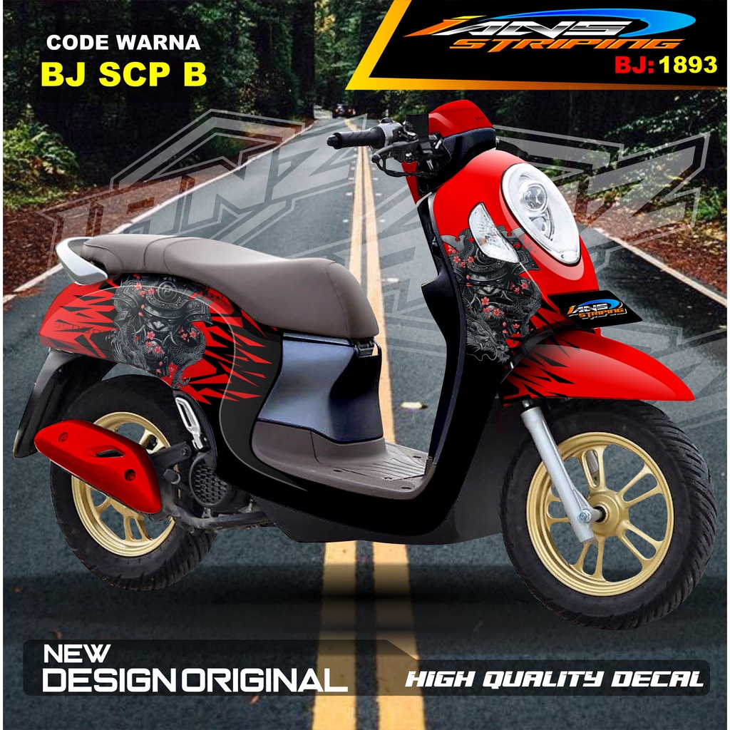 STIKER DECAL FULL BODY SCOOPY / STICKER ALL NEW SCOOPY / STIKER FULL BODY SCOOPY TERMURAH / STIKER MOTOR SCOOPY / STIKER MOTOR