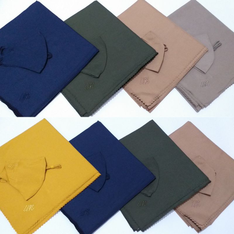 Kerudung Umama Masker / Hijab Umama Masker / Umama Voal Masker / Set. 2