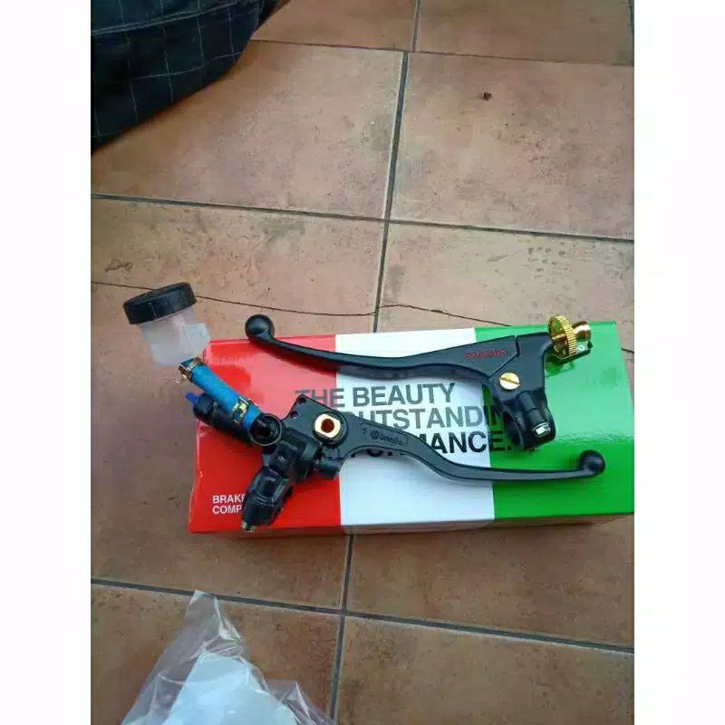 Master Rem Kanan Brembo Classic 1 Tabung Plus Handle Kiri Brembo Domino Rem Kopling Universal